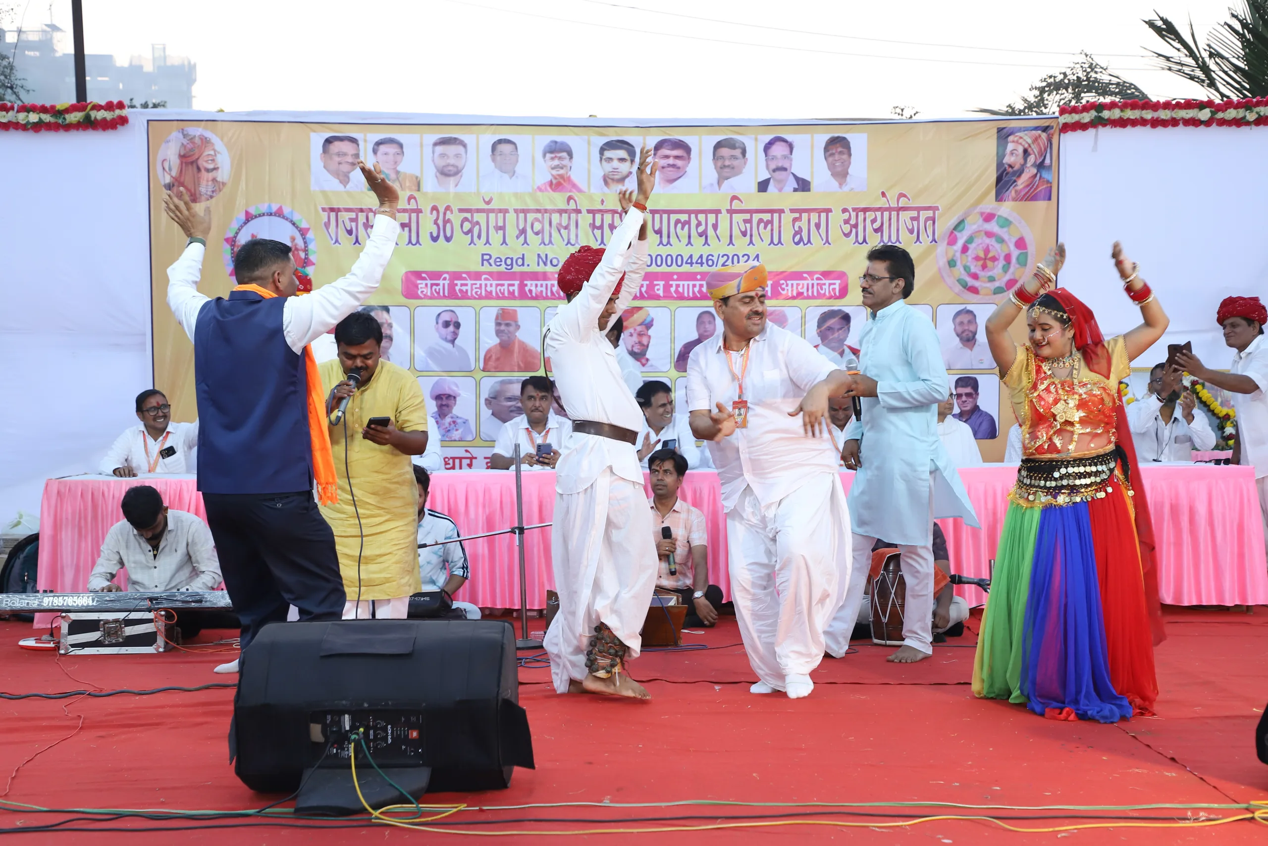 Grand Rajasthani Holi organized in Virar Famous Rajasthani artists added colours!