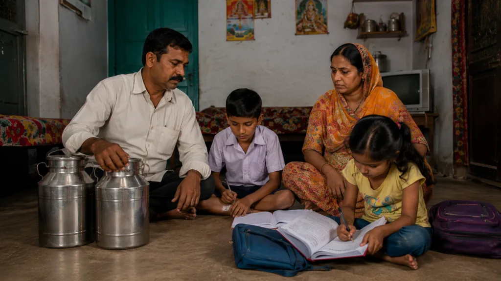 Family involved in traditional milk business