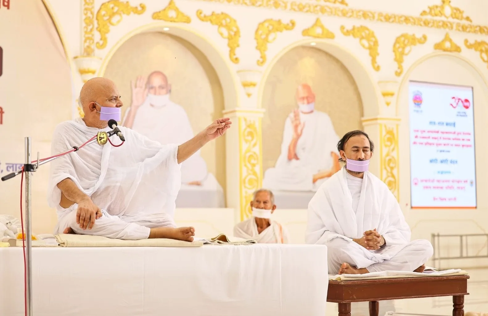 Acharya Mahashraman announces Terapanth New Yuvacharya Mahavir Kumar at Jain Vishva Bharati Ladnun