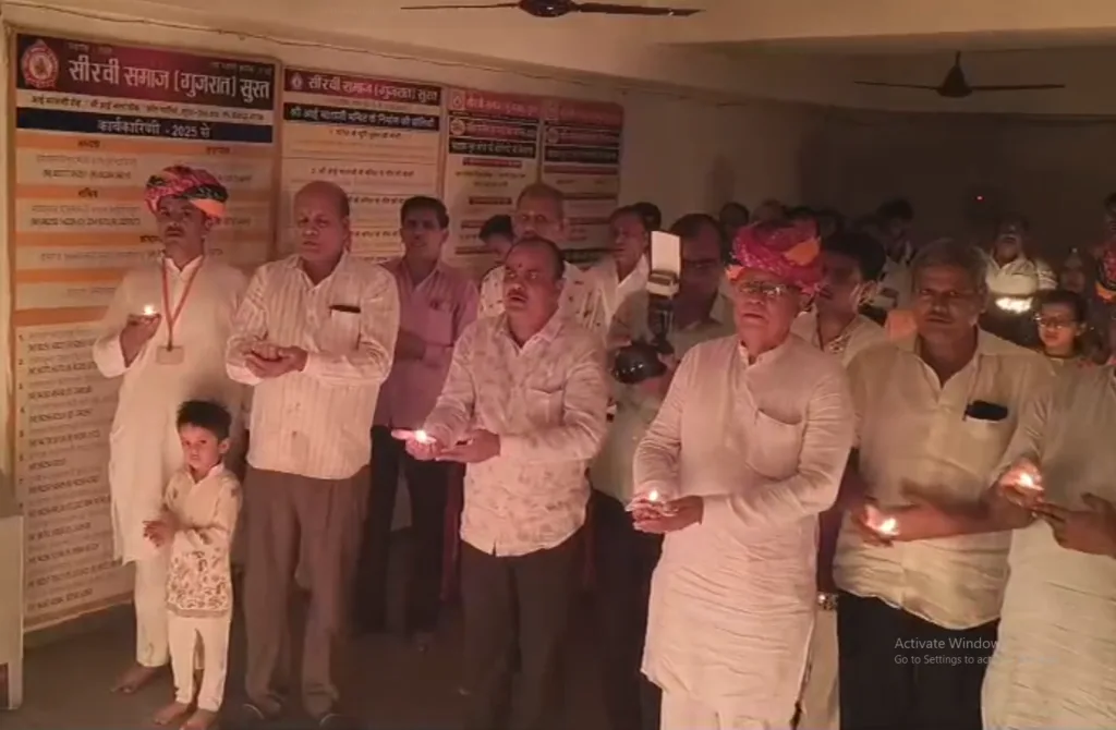 सूरत में सीरवी समाज की 1008 दीपों की महाआरती और गरबा-डांडिया उत्सव